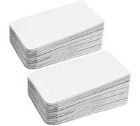 REEKNOKOL 100 mini buste bianche piccole, per semi per monete, in carta kraft per salari, perline o francobolli (10x6 cm/3,9x2,4 pollici)