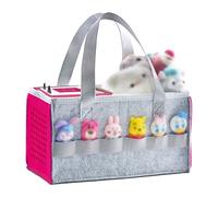 REEKNOKOL Borsa da trasporto per Toniebox Starter Set e accessori, Borsa organizer in feltro per Tonies Figurine e Toniebox Custodia da viaggio Tonies con manico per Toniebox e accessori (rosa)