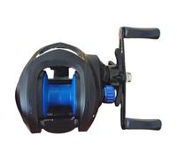 Reel Combo - in alluminio, aste leggere, attrezzature per la | mulinello per pesci bassi, acqua Big Fish Tackle, rotolo di casting professionale, nera, forniture all'aperto