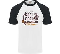 Reel Cool Nonno Divertente Maglietta Baseball S/S Da Pescatore Per Uomini