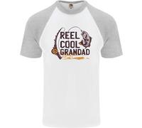 Reel Cool Nonno Divertente Maglietta Baseball S/S Da Pescatore Per Uomini