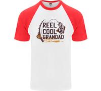 Reel Cool Nonno Divertente Maglietta Baseball S/S Da Pescatore Per Uomini