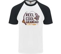 Reel Cool Nonno Divertente Maglietta Baseball S/S Da Pescatore Per Uomini