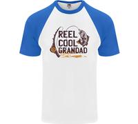 Reel Cool Nonno Divertente Maglietta Baseball S/S Da Pescatore Per Uomini