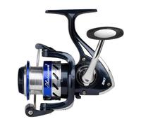 Shakespeare Mulinello da spinning SALT - Sistema liscio a 6 cuscinetti, doppia bobina in alluminio anodizzato, impugnatura CNC, filo di cauzione grande per la pesca in acqua salata - 6000