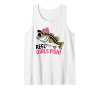 Reel Girls Fish Funny Cute Pesca Pesca da Donna Canotta