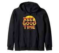 Reel Good Time - Retro Film con Scritta Felpa con Cappuccio