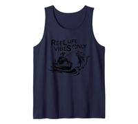 Reel Life Vibes Only Funny Fishing Pescatori - Fishing Vibes Canotta