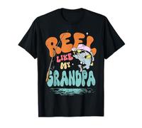 Reel Like My Grandpa Fisherman Grandfather to Grandchild Maglietta