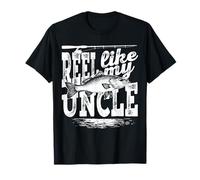 Reel Like My Uncle Funny Fishing buddy Niece and Nephew Tee Maglietta