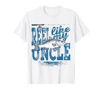 Reel Like My Uncle Funny Fishing Niece and Nephew Tee Maglietta