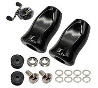 Reel Reel Replacement, Baitcaster Reel Grip Sleeves, Lightweight Non-Slip Ergonomic Design, Comfortable Fix, Casting Rods, Repair Upgrade for Men, Women, Beginners