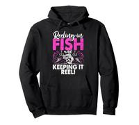 Reeling in Pesce e tenerlo Reelexcl Pesca Mamma Felpa con Cappuccio