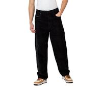 Reell Baggy Nero Rigid Cord Pantaloni Uomo 17440