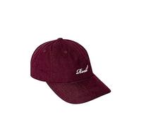 Reell Cappellino a Coste Single Script berretto baseball curved brim cap Taglia unica - rosso bordeaux