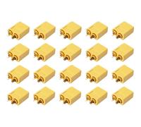 Reely 1399717 Connettore maschio per batteria XT60 dorato 20 pz.