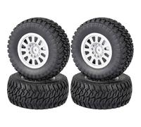 Reely 1527498 Ruote complete 1:10 Buggy Block profilo 12 raggi Argento 4 pz.