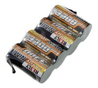 Reely Confezione Batteria (NiMh) 4.8 V 3700 mAh Numero di celle: 4 Sub-C Side by Side