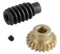 Reely ottone acciaio kit ruota e vite senza fine tipo di modulo 0.5 numero