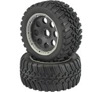 Reely RE-6478860 Ruote complete 1:6 Buggy V-block 6 raggi Nero 1 Paio/a