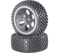 Reely RE-6549729 Ruote complete 1:10 Buggy Rally Fori Grigio 2 pz.