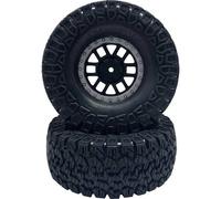 Reely RE-6592449 Ruote complete 1:10 Crawler offroad 6 doppi raggi Grigio scur