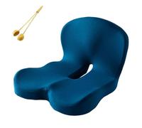 Reenly Soothe+ Seat Cushion, Reenly Back And Seat Cushion, Memory Foam L-Shaped Integrated Seat Cushions, Welnax Rückenkissen Bei Ischias, Für Büro, Familie, Reisen, Autositz Oder Rollstuhl(Blue)