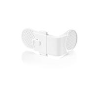 reer 71050 - Serratura di sicurezza per armadio e cassetti esterni, nuova versione, per bambini, da incollare, da esperti di sicurezza dei bambini, colore: Bianco