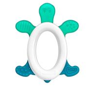 Reer 79203 - Anello massaggiagengive con sonaglio, Cool&Play, colore: Bianco