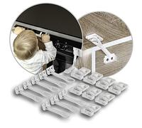 Reer - Set di 8 fusibili per armadi e cassetti, invisibili, da avvitare