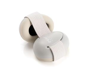 Reer SilentGuard - Paraorecchie per bambini, testato in Germania, morbido e leggero per la testa sensibile del bambino, colore: Grigio