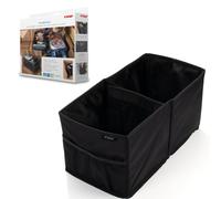 reer TravelKid Box - Scatola portaoggetti per auto con coperchio e cinghia | Scatola portaoggetti per auto con coperchio, sistema di cintura, cuscinetti antiscivolo e design pieghevole per il sedile