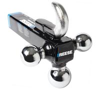 Reese 7031400 Supporto Tri-Ball con gancio, Nero