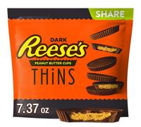 Reese'S Bicchieri sottili per burro di arachidi, caramelle al cioccolato fondente, sacchetto da 209 ml (confezionate singolarmente)