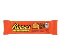 Reese's, Peanut Butter Nutrageous, Deliziose Barrette Ripiene di Arachidi Tostati Croccanti e Caramello Morbido, Ricoperti di Cioccolato al Latte, Gustali in Ogni Momento, 18 Pack da 42 g