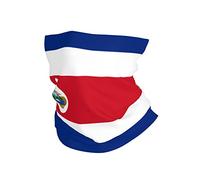 ReesEt Bandiera Costa Rica Bandiera in poliestere multicolore, Bandana Ghetta per il collo Copertura morbida per il viso Scaldacollo Tubo Mezza maschera Sciarpa Passamontagna