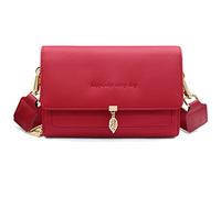 REETEE Borsa Tracolla Donna Piccola, Pelle Borsa per Telefono a Tracolla con 2 Scomparti Capienti, Borsa a Spalla Borse a Mano Donna Piccole con con Tracolla Ampia Regolabile e Rimovibile (Rosso vino)