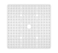 Reetual Tappetino da doccia XL, antiscivolo, 68 x 68 cm, per box doccia o vasca da bagno grande, con 240 potenti ventose e fori di scarico, colore nero