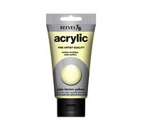 Reeves 83402 Colore Acrilico, Zitronengelb Hell, 75ml Tube