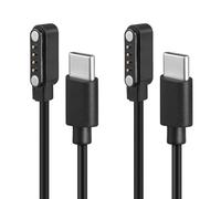 REEYEAR Confezione da 2 cavi di ricarica magnetici USB C adatti per registratore vocale PLAUD Note AI Voice Recorder, 2 pezzi di ricarica di ricambio, Easy Access Power Charger anche con il caso,