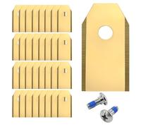 REEYEAR Confezione da 36 lame di ricambio per Segway Navimow i & serie H, lame per tosaerba rivestite in titanio di alta qualità, 6 lame con set di viti per affilare, durevoli ed efficienti punti di