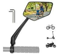 REEZER - Specchietto per bicicletta - Specchietto per bicicletta elettrica - Specchietto per monopattino elettrico - Di alta gamma, compatibile con tutti i modelli - Riflettente - 360° DIRITTO