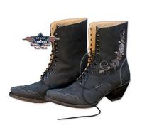 Ref Rosie Stars & Stripes Boots Western Country Nero Donna