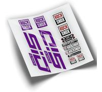 REF:VP335 - Adesivi compatibili con forcella Rock-Shox SID ULTIMATE SL 2021-2023 MTB, stickers, adesivi, vinili per biciclette da montagna. (VIOLA)