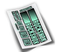 REF:VP442 - Adesivi compatibili con forcella Rock-Shox RECON 2021-2025 MTB, adesivi, vinilici per biciclette da montagna. (MENTA)
