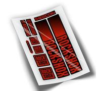 REF:VP442 - Adesivi compatibili con forcella Rock-Shox RECON 2021-2025 MTB, stickers, adesivi, vinili per biciclette da montagna. (ROSSO)