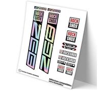 REF:VP448 Adesivi compatibili con forcella Rock-Shox ZEB 2021-2025 MTB, adesivi, adesivi per mountain bike. (OLOGRAFICO)