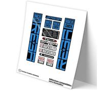 REF:VP451 Adesivi compatibili con forcella Rock-Shox REBA 2021,2022 MTB, adesivi, adesivi per mountain bike. (Blu 517)