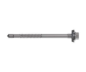 REFABO 17009/3 RP-7K-P Plus - Vite per trapano a sandwich 5,5 x 99/rondella di tenuta 16 mm, bimetallica A2, in acciaio inox