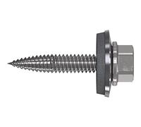 Refabo Viti autofilettanti RP-T2 Plus, 6,0 x 25 cm, con testa esagonale e guarnizione E16, Bi-Metallo A2, in acciaio zincato, 100 pezzi